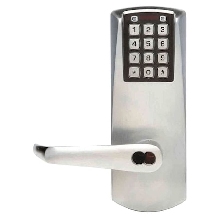 Dormakaba PowerPlex Mortise Lock, No Deadbolt, 6/7-Pin SFIC Prep, Less Core, Satin Chrome P2066BLL-626-41